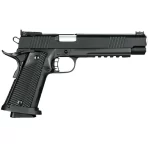 Rock Island Armory PRO Match Ultra Full Size 1911 10mm Auto Semi Auto Pistol 6″ Barrel 16 Rounds G10 Grip Parkerized Steel Frame Matte Finish