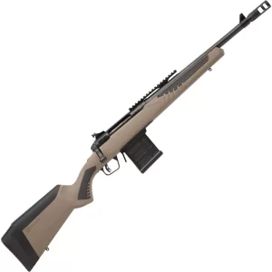 Savage 110 Scout Bolt Action Rifle .223 Rem 16.5″ Barrel 10 Rounds Synthetic Adjustable AccuFit AccuStock FDE/Black Finish