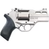 Chiappa Rhino 30DS .357 Mag DA/SA Revolver 3″ Barrel 6 Rounds Alloy Frame FO Sights Black Rubber Grips Nickel Finish