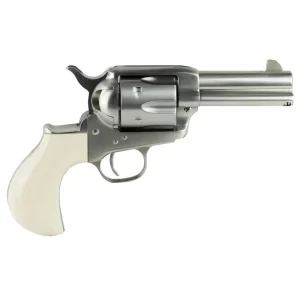 Cimarron Doc Holliday Thunderer Stainless Steel Revolver .45 Colt 3.5″ Barrel 6 Rounds Poly Ivory Grips