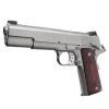 Ed Brown 18 Executive Elite Semi Auto Pistol .45 ACP 5″ Barrel 7 Rounds Gold Bead Front Sight/Fixed Black Rear Stainless Steel Matte Finish