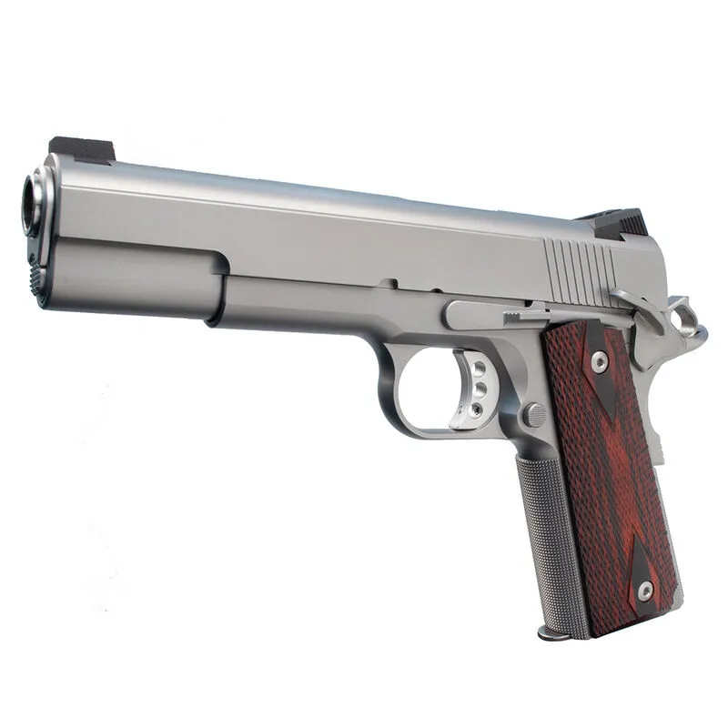 Ed Brown 18 Executive Elite Semi Auto Pistol .45 ACP 5″ Barrel 7 Rounds Gold Bead Front Sight/Fixed Black Rear Stainless Steel Matte Finish