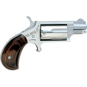 North American Arms .22 LR/WMR Mini-Revolver 1.13″ Barrel 5 Rounds Rosewood Grips Stainless Frame and Finish