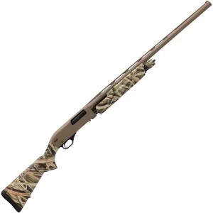 Winchester SXP Hybrid Hunter Pump Action Shotgun 12 Gauge 26″ Barrel 3-1/2″ Chamber 4 Rounds FO Front Sight MOSGB Camo Synthetic Stock Permacote FDE Finish