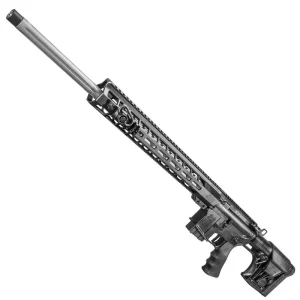 Windham Weaponry AR-15 Semi Auto Rifle .224 Valkyrie 22″ Fluted Barrel 5 Rounds 15″ Free Float Forend Luth-AR Buttstock Hogue Overmolded Beavertail Grip Matte Black Finish