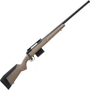 Savage 110 Tactical Desert 6.5 PRC Bolt Action Rifle 24″ Heavy Threaded Barrel 8 Rounds FDE Synthetic Adjustable AccuFit AccuStock Black Finish