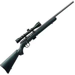 Savage 93R17 FXP Bolt Action Rimfire Rifle Package .17 HMR 21″ Barrel 5 Rounds 3-9x40mm Scope Black Synthetic Stock