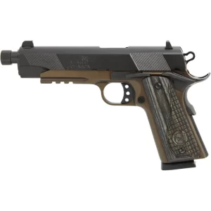 Iver Johnson Eagle LR Special .45 ACP 1911 Government Semi Auto Handgun 5.75″ Threaded Barrel 8 Rounds Series 70 Style Night Sights Blued/Midnight Bromze