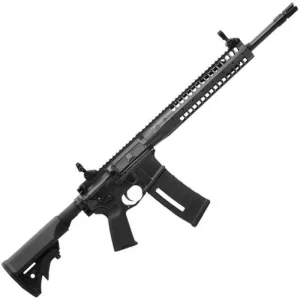 LWRC Six8 SPR AR-15 Semi Auto Rifle 6.8mm SPC 16″ Barrel Gas Piston LWRC Flash Hider Modular Rail Compact Stock Skirmish Sights Black SIX8RB16SPR