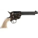 Taylor’s and Co 1873 Marshall Single Action Revolver .45 LC 5.5″ Barrel 6 Rounds Case Hardened Frame Checkered White Grips 555127