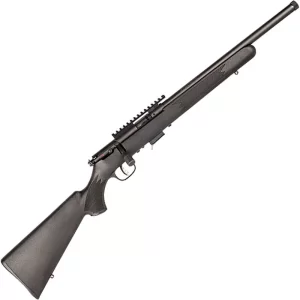 Savage 93 FV-SR .22 WMR Bolt Action Rimfire Rifle 16.5″ Heavy Threaded Barrel 5 Rounds with Scope Rail Black Synthetic Stock Black Finish
