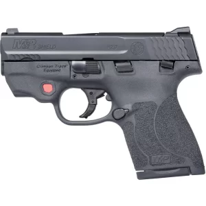 S&W M&P9 Shield M2.0 Integrated Crimson Trace Red Laser 9mm Semi Auto Pistol 3.1″ Barrel 8 Rounds Thumb Safety Black