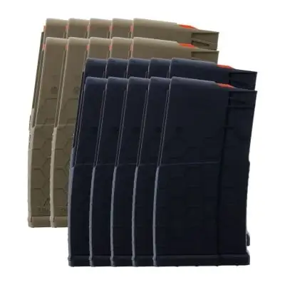 10 PACK of Hexmag Series 2 AR-10, SR25, .308/7.62X51 20-Round Polymer Magazine
